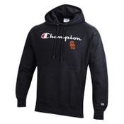 USC Trojans Men's Champion Black SC Interlock Script Reverse Weave Pullover Hoodie